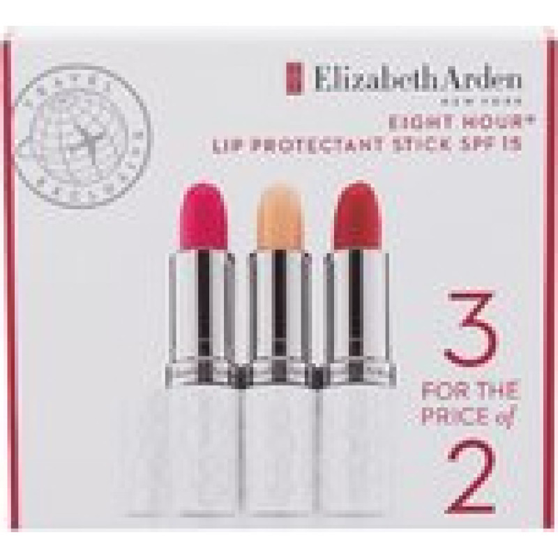 Elizabeth Arden Eight Hour Cream Lip Protectant Stick SPF 15 Set - Trio of toned lip balms 11g