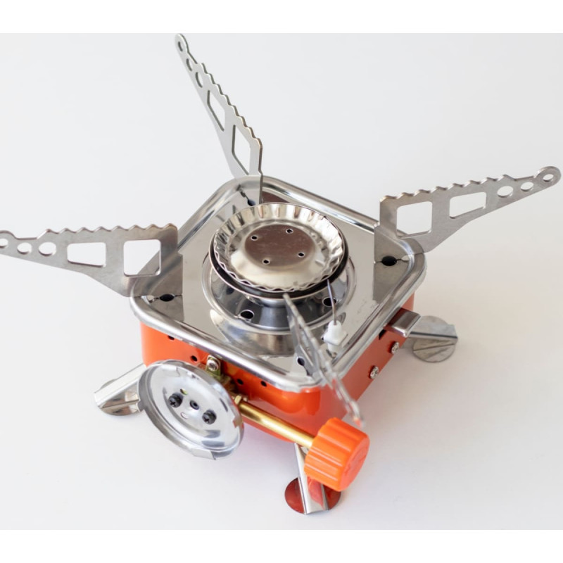 Retoo Salokāma gāzes kempinga plīts ar kārtridžiem 100 g/h 2800 W