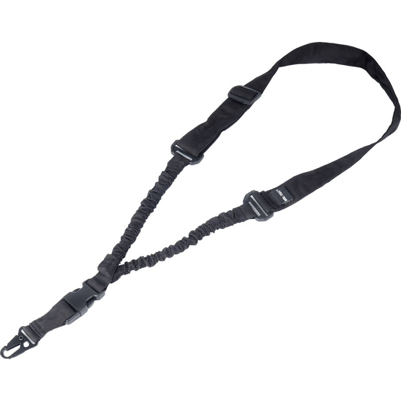 Mil-Tec - Taktiskā ieroča piekare ar gumijas lenti, 1 punkts - melna - 16184002