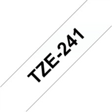BROTHER TZE241 tape black|white 18mm 8m