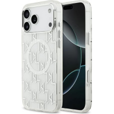 Etui Karl Lagerfeld IML KL Monogram       MagSafe do iPhone 17 Pro Max biały