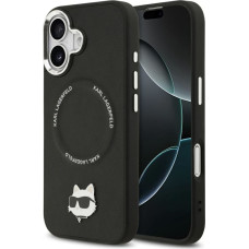 Karl Lagerfeld Choupette Pin MagSafe Case for iPhone 17 Black
