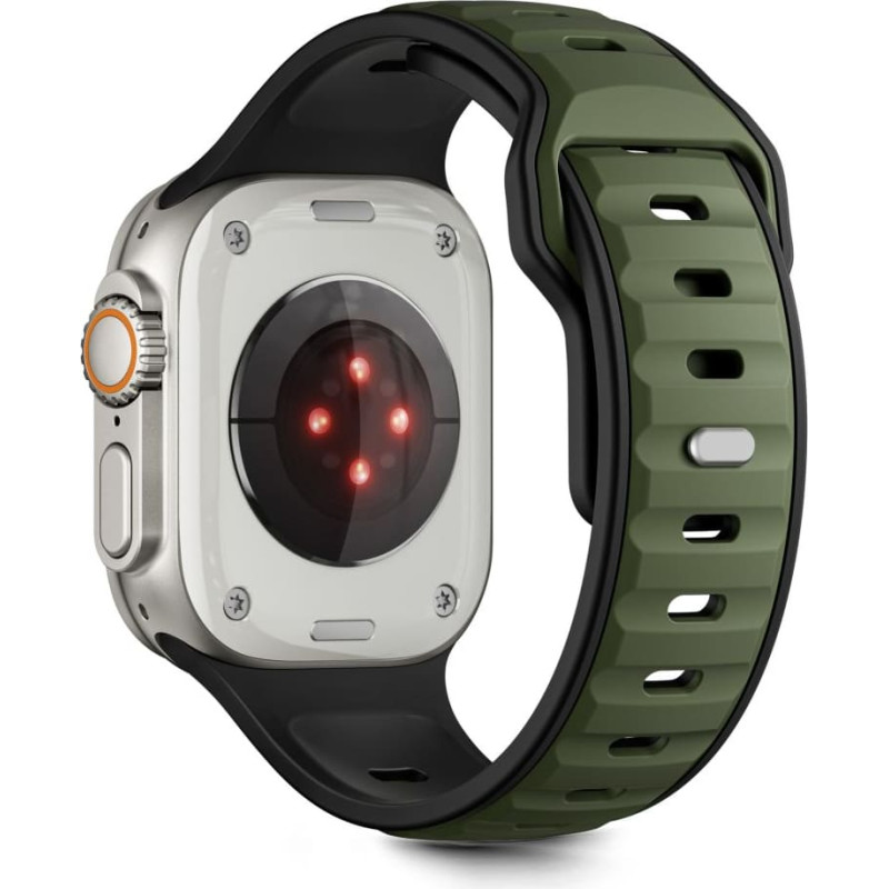 TECH-PROTECT ICONBAND LINE APPLE WATCH 8 | 9 | 10 | 11 | SE | ULTRA (44 | 45 | 46 | 49 MM) BLACK|GREEN