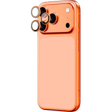 Amazingthing Camera Glass Protector for iPhone 17 Pro | Pro Max - with Orange Frame