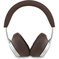 Guess PU Saffiano Triangle Logo ENC Wireless Headphone Brown
