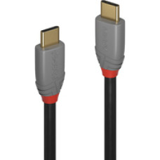 Lindy 1.5m USB 3.2 Type C to C Cable  20Gbps  5A  PD  Anthra Line