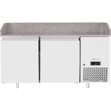 Arktic Atdzesēts picas galds ar granīta virsmu un malu, 2 durvis, 250 l, 250 W, 151x80x88 cm