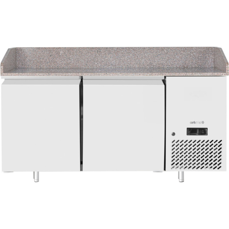 Arktic Atdzesēts picas galds ar granīta virsmu un malu, 2 durvis, 250 l, 250 W, 151x80x88 cm