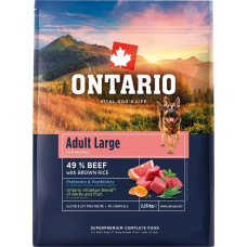 Ontario Barība suņiem &ndash; Ontario Adult Large, Beef and Brown Rice, 2,25 kg