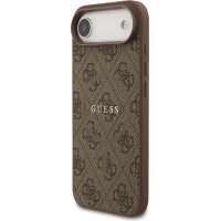 Guess PU Leather 4G Colored Ring MagSafe Case for iPhone Air Brown