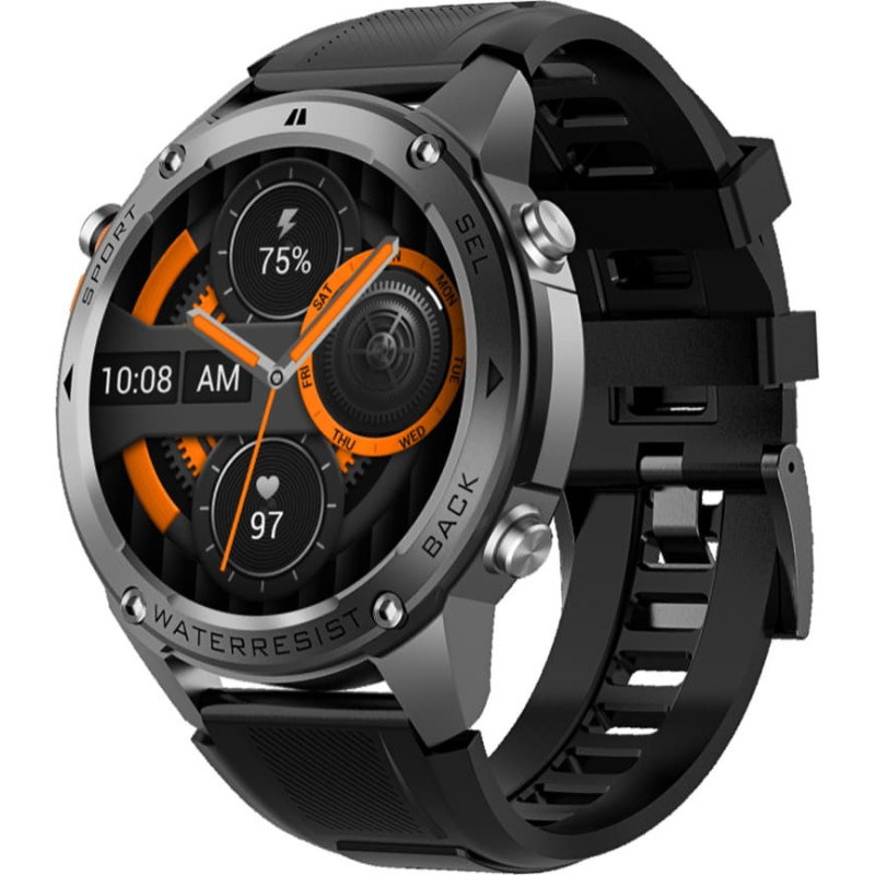 Blavec Smartwatch M-03 Predator AMOLED GPS Voice Call (SWM03-GP) graphite + 1 band