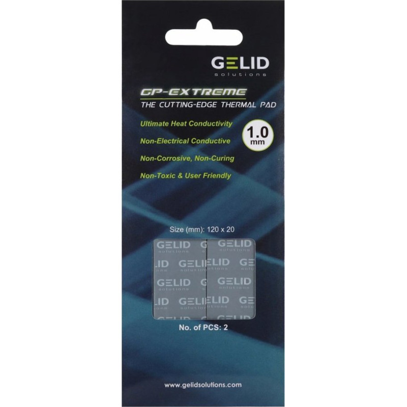 Gelid Extreme thermalpad 120x20x1.0mm 2pcs TP-VP05-B