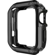 Hurtel Apple Watch Series 10 46 mm mīksts, izturīgs pulksteņa maciņ&scaron; - melns