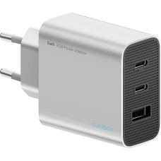 Cuktech 65W GaN 2xUSB-C 1xUSB-A Wall Charger - Gray