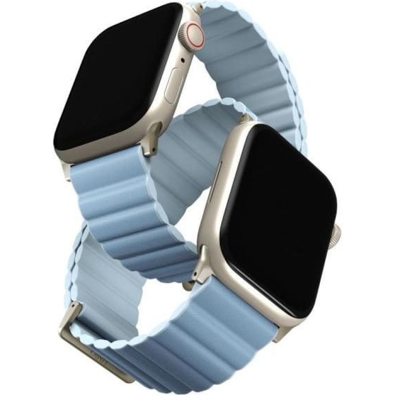 Uniq Revix Premium Magnetic Strap for Apple Watch 38|40|41mm - Blue and White