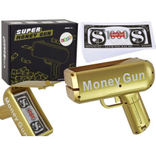 Leantoys Money Gun Shooting Gold Launcher Money Gun Banknotes