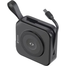 Swissten Power Bank ALL-IN-ONE PRO ar maināmiem uzgaļiem US | EU | UK Portatīvais akumulātors 20W 10000mAh