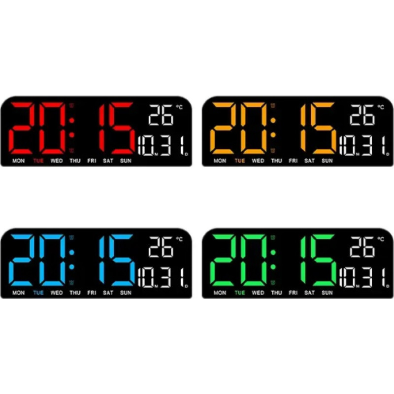 Blackmoon GH0707 Pulkstenis ar modinātāju un termometru (mix colors)