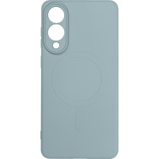 Hurtel Samsung Galaxy S25 Edge MagSafe &scaron;ķidrā silikona maciņ&scaron; - gai&scaron;i zils