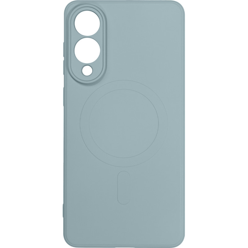 Hurtel Samsung Galaxy S25 Edge MagSafe &scaron;ķidrā silikona maciņ&scaron; - gai&scaron;i zils