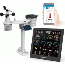 BRESSER 4CAST 10 collu Wi-Fi mājas meteoroloģiskā stacija ar 8-in-1 sensoru