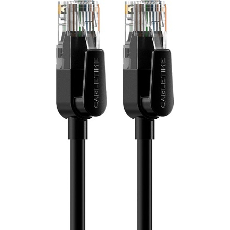 Cabletime Kabelis Cat6 UTP, 8m, melns