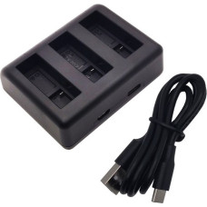 Extradigital Trīskār&scaron;ais lādētājs DJI Osmo Action 3/Action 4