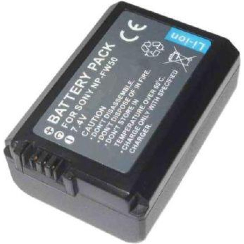 Extradigital Sony, akumulators NP-FW50, litija