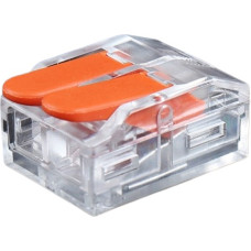 Hismart Savienojo&scaron;ais savienotājs ar sviru, 2x 0.5-6.0mm&sup2;, 41A, 450V, 20gab.