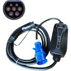 Hismart Elektroauto lādētājs 2. tips - CEE, 6-32A, 7.2kW, 1 fāzes, 5m