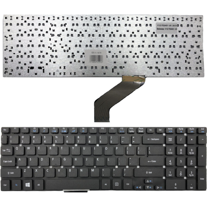 Acer Aspire tastatūra: E1-570G, E5-511, E5-571, V3-772G