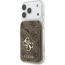Guess PU 4G Mirror MagSafe Cardslot Stand Brown