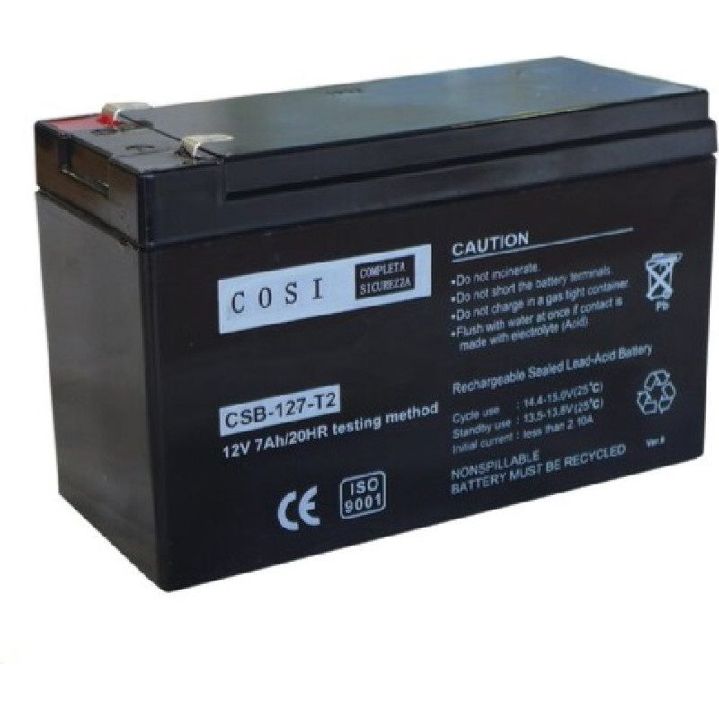 Nordmark Akumulators, 12 V 7 Ah, T2