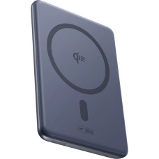 Baseus Ultraplāns 5000mAh pārnēsājamais akumulators ar statīvu un PicoGo AM31 Qi2 MagSafe 20W kabeli - pelēks