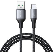 Joyroom USB-A - USB-C zibatmiņas sērijas 3A 1 m kabelis - melns