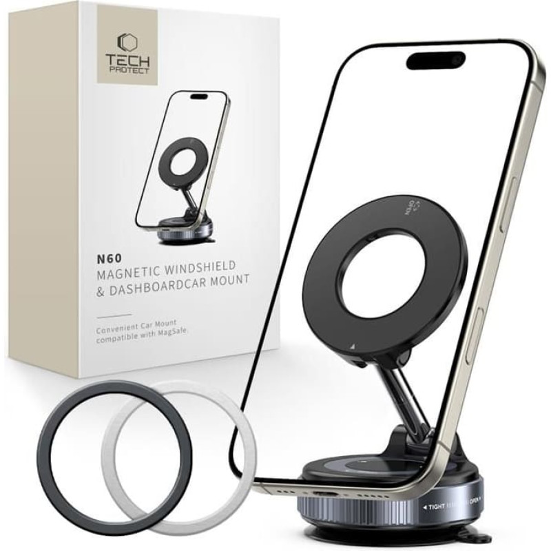 Tech-Protect N60 MagSafe Magnetic Holder - Black