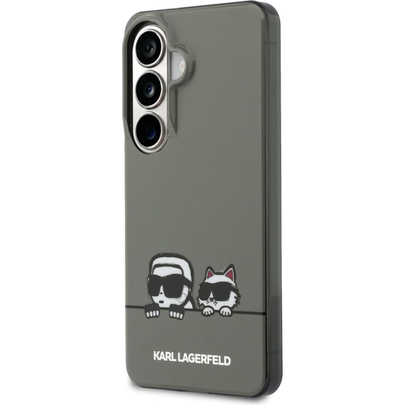 Karl Lagerfeld IML K&CH Peekaboo Logo Magnetic Case for iPhone Samsung Galaxy S26 Black