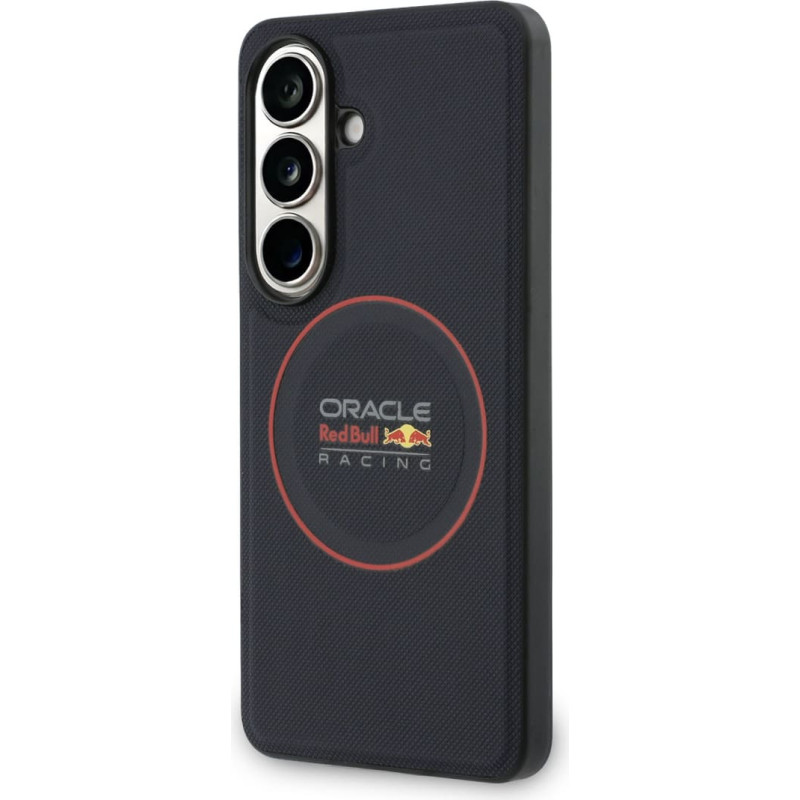 Red Bull PU Leather Meshed Red Ring Magnetic Case for Samsung Galaxy S26+ Navy