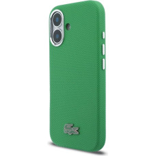 Lacoste PVC Iconic Petit Pique Metal Logo MagSafe Case for iPhone 16 Estragon Green