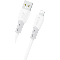 Dudao L25SL 30W USB-A - Lightning Cable with Soft Silicone Braid 1m - White