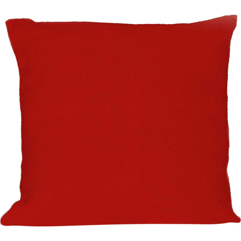 Frotē spilvendrāna 40x40 029 sarkana vienkrāsaina