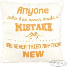 Dekoratīvā spilvendrāna 45x45 Luis balta un oranža velveta