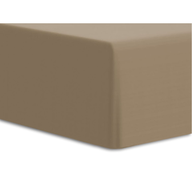 Piegulošs loksnes elastāna džersijs 90x200 ar elastīgo joslu brūns 54 augstajam matracim 25 cm Luksusa