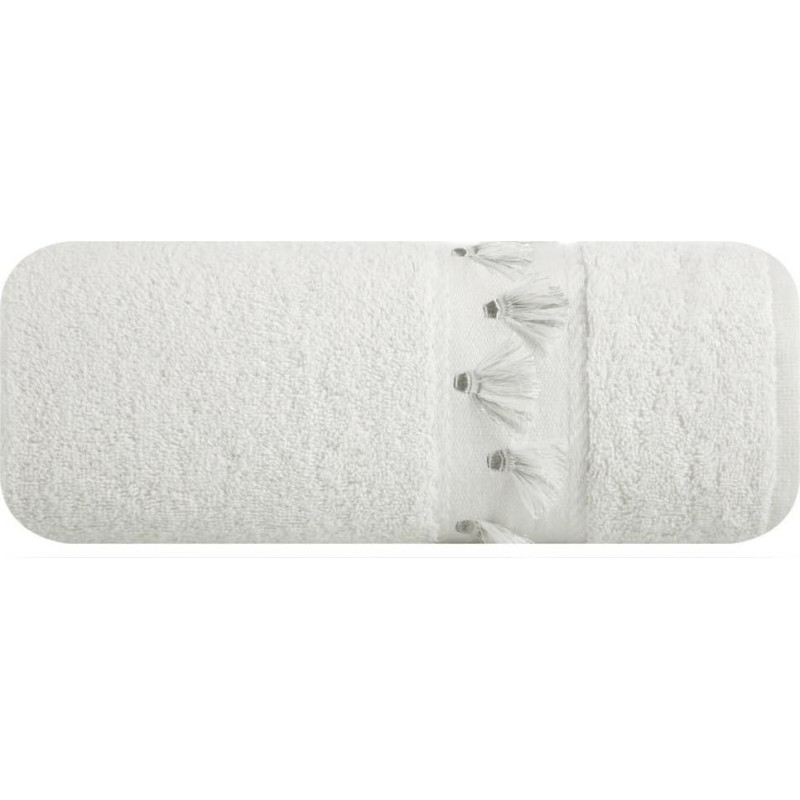 Dvielis Anabel 70x140 krēms 01 pompoms bārkstis 450g/m2