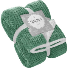 Izmet sega Sherpa 150x200 pudele zaļa jēra gaļa ar abpusēju mikrošķiedru