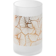 15x25 Luna vāze 3 baltā zelta ginkgo lapas mākslas stikls Limited Collection