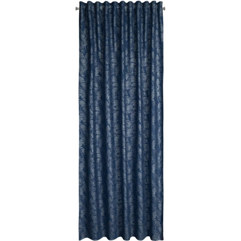 Scarlet aizkars uz lentes 140x270 cm tumši zils