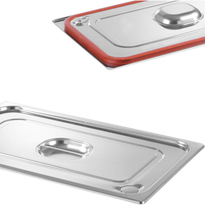 Hendi Vāks GN konteineram Profi Line ar silikona blīvi GN1/1 530x325mm nerūsējo&scaron;ais tērauds - 802601