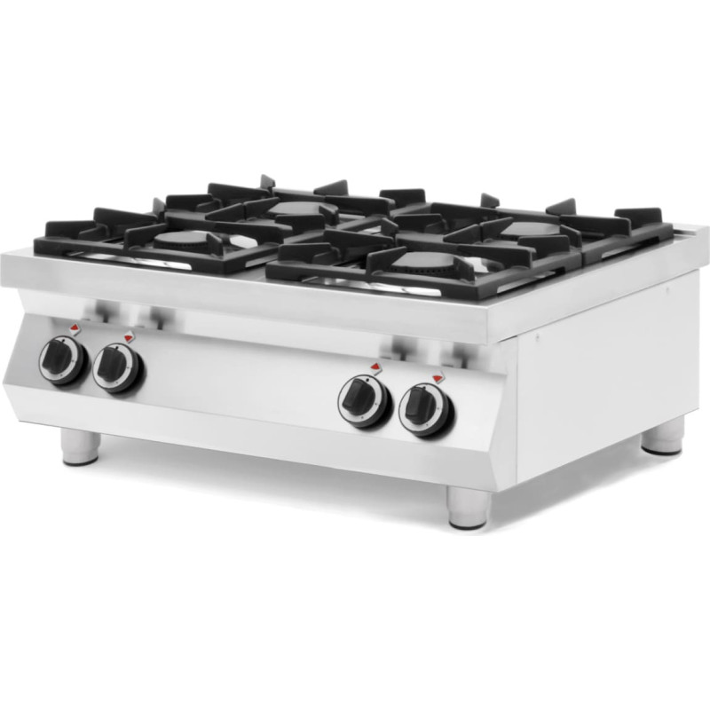 Hendi 4 degļu gāzes plīts virtuves līnija 2x 6kW 2x 3,5kW 227381