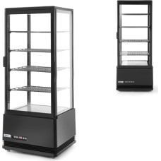 Arktic Atdzesējama konditorejas vitrīna ar 4 plauktiem 98L LED - melna